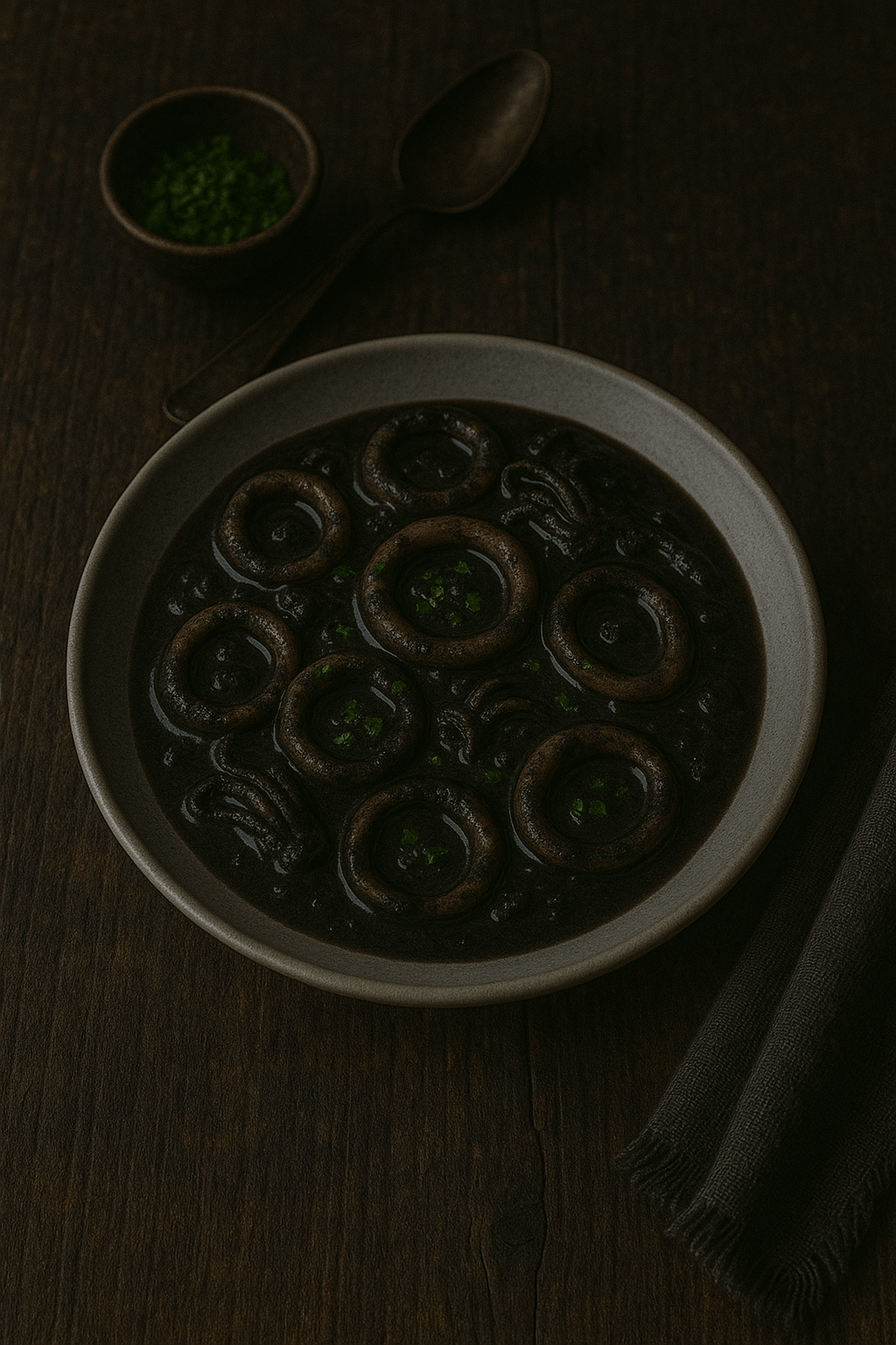 Calamares guisados en su&nbsp;tinta