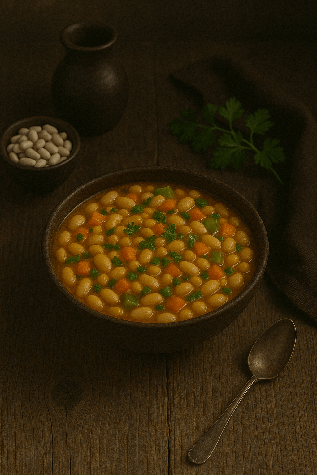 Alubias blancas con&nbsp;verduras