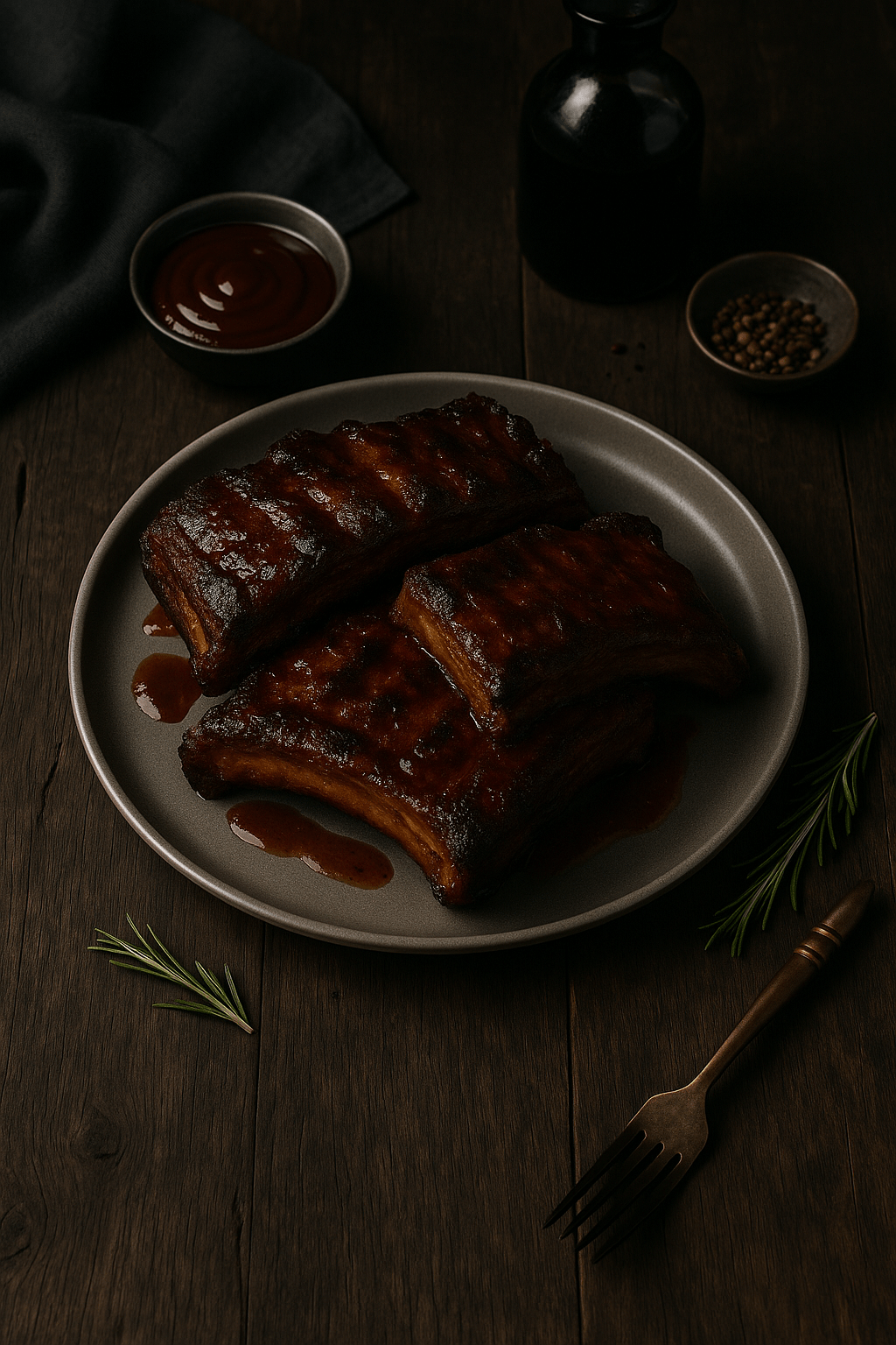 Costillas a la&nbsp;barbacoa