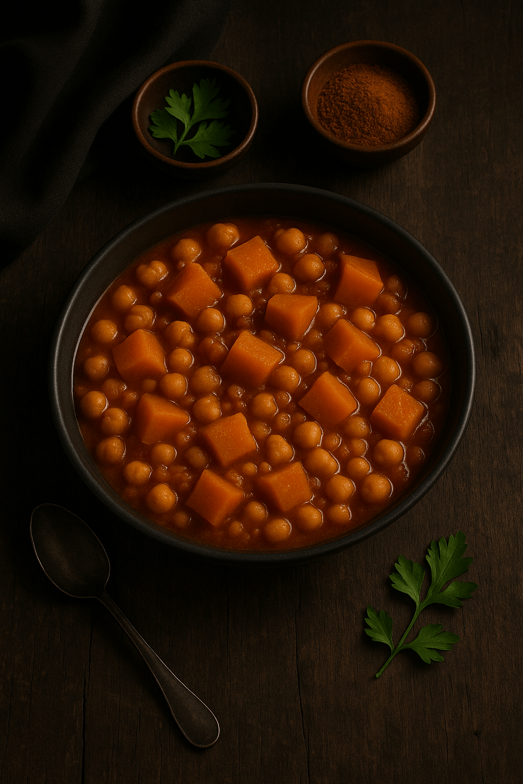 Estofado de calabaza y&nbsp;garbanzos