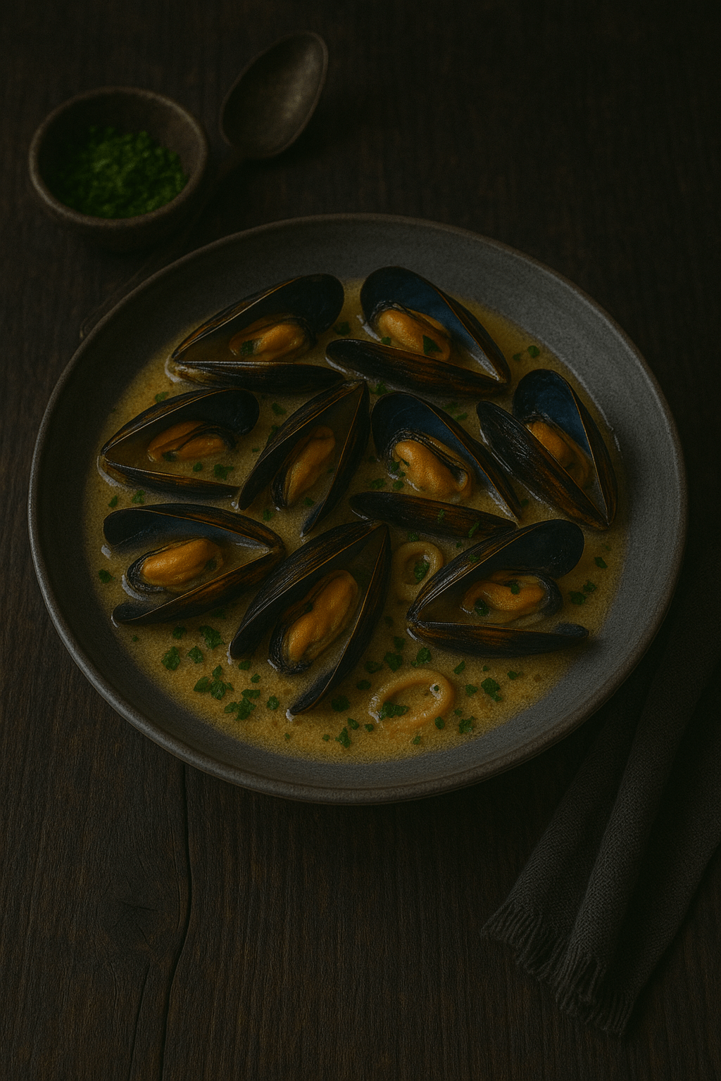 Mejillones en salsa de vino&nbsp;blanco