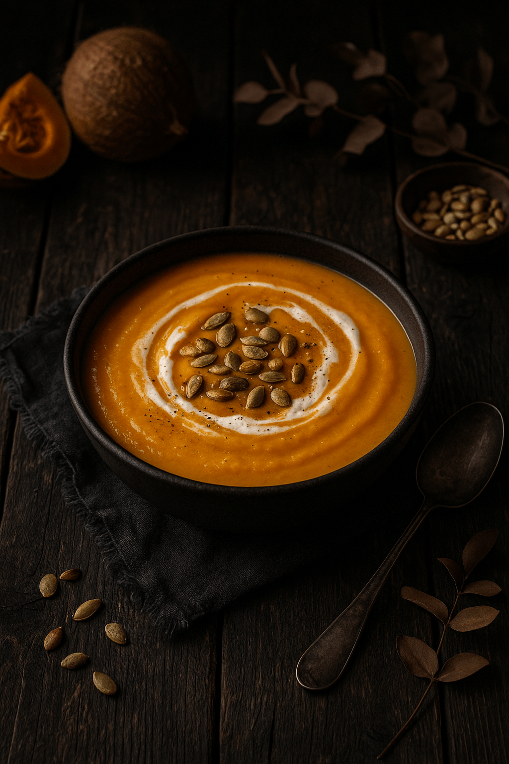 Crema de calabaza y&nbsp;coco