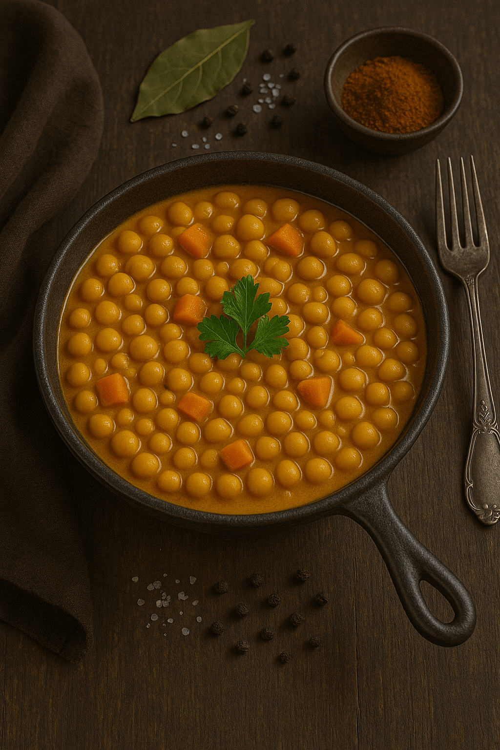 Curry de garbanzos con leche de&nbsp;coco
