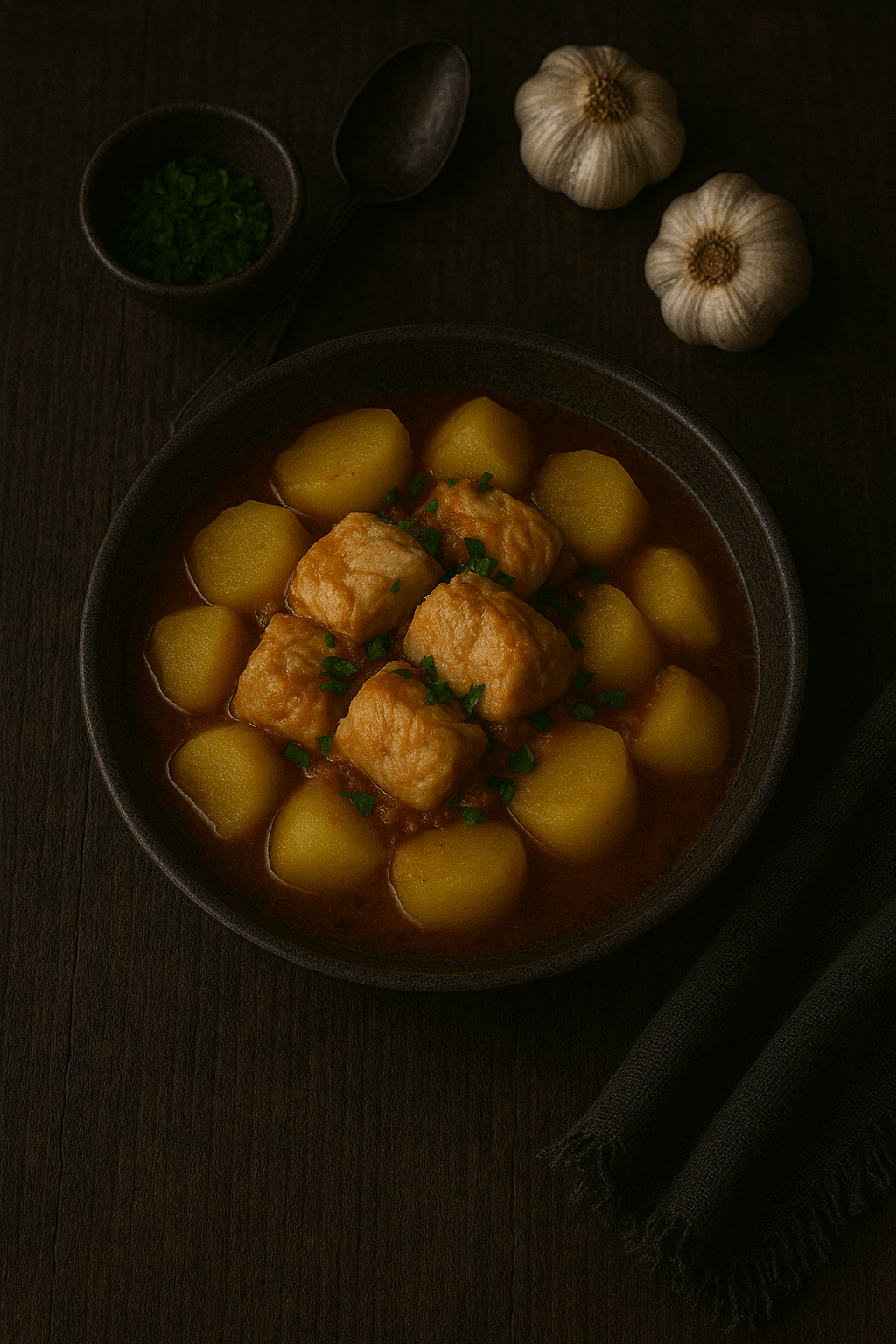 Estofado de pescado con&nbsp;patatas