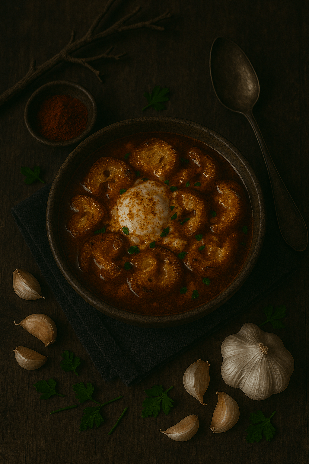 Sopa de ajo&nbsp;castellana