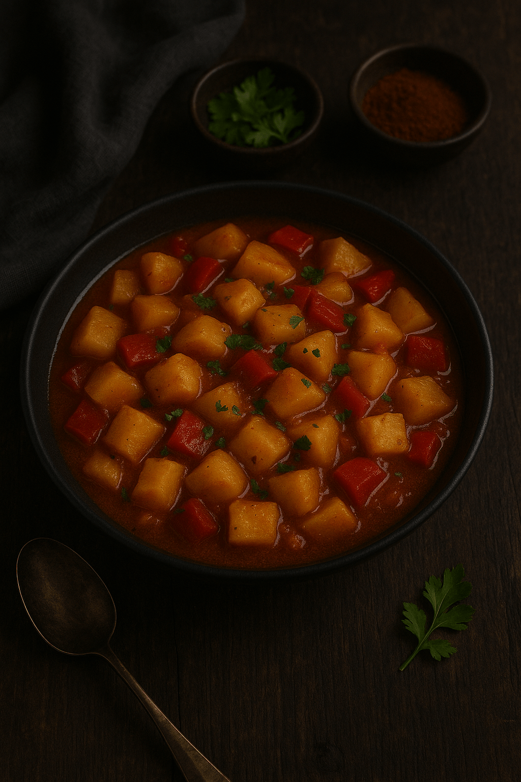 Guiso de patatas con&nbsp;pimientos