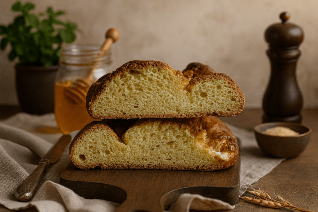 Brioche trenzado con miel de flores sin&nbsp;gluten