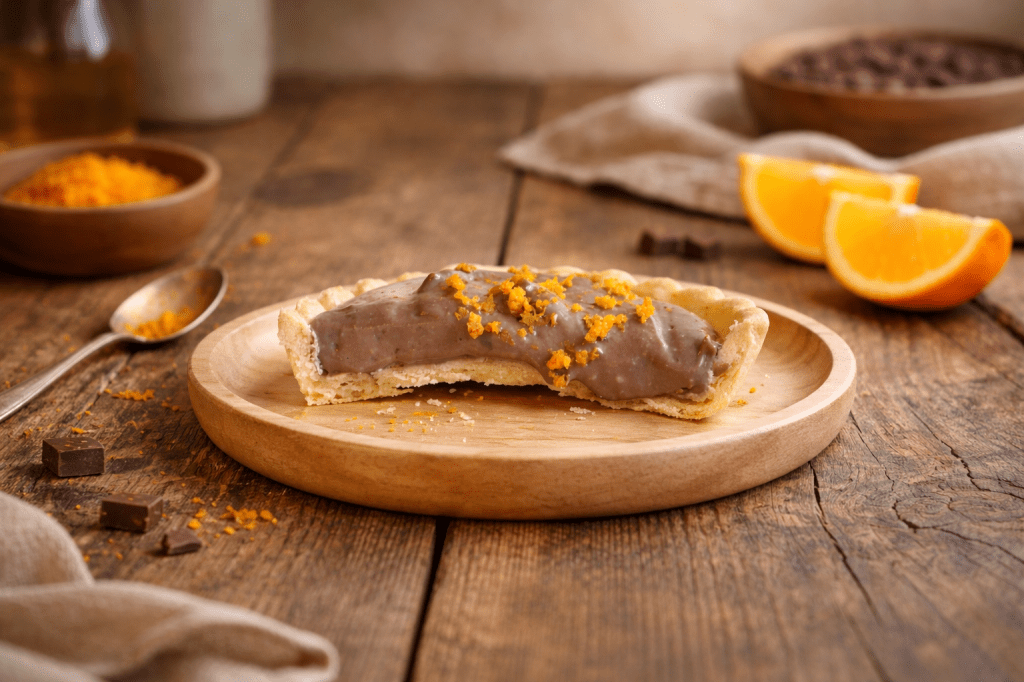 Tartaletas de chocolate y naranja sin&nbsp;gluten