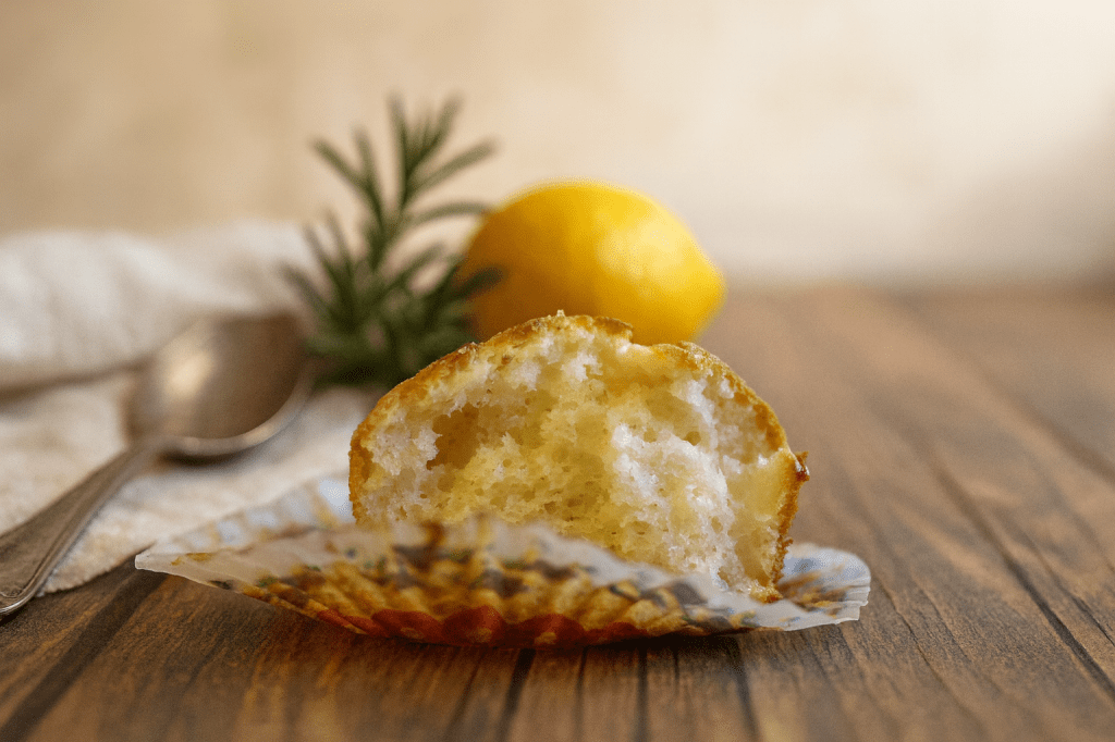 Magdalenas de almendra y limón siciliano sin&nbsp;gluten