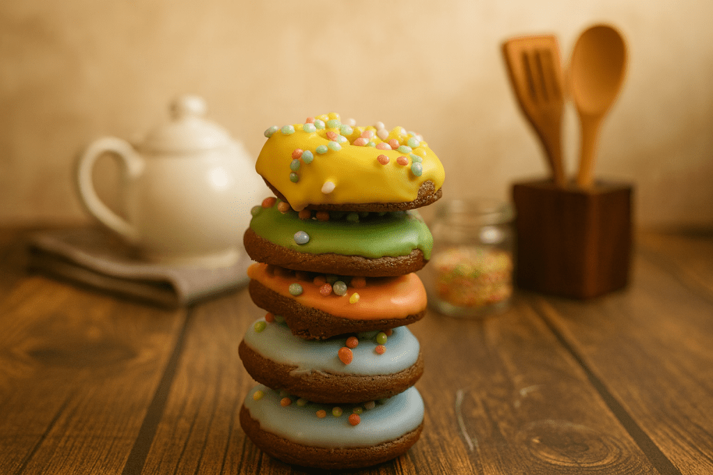 Minidonuts de cacao y vainilla sin&nbsp;gluten