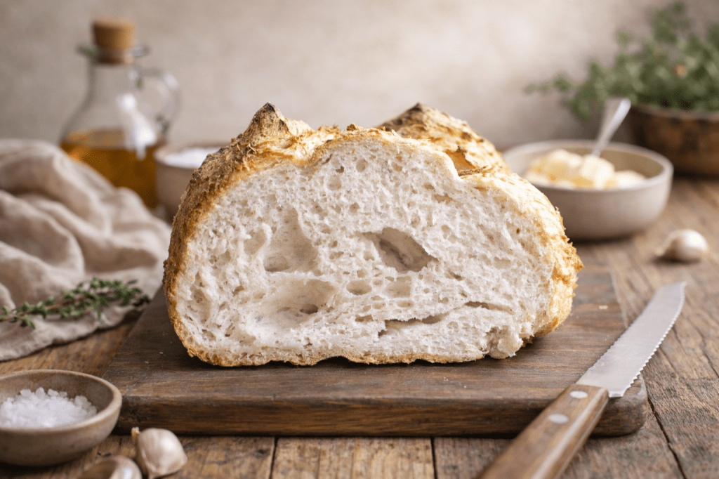 Hogaza de pan blanco sin&nbsp;gluten