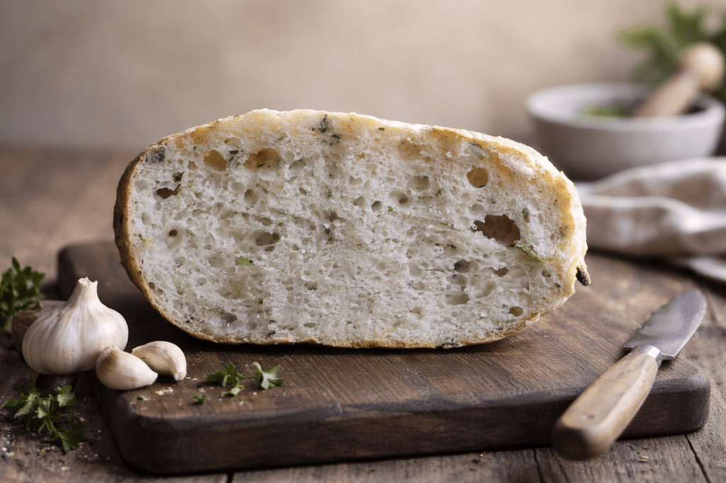 Pan sin gluten número 19 de 50: Panecillos de ajo y&nbsp;perejil