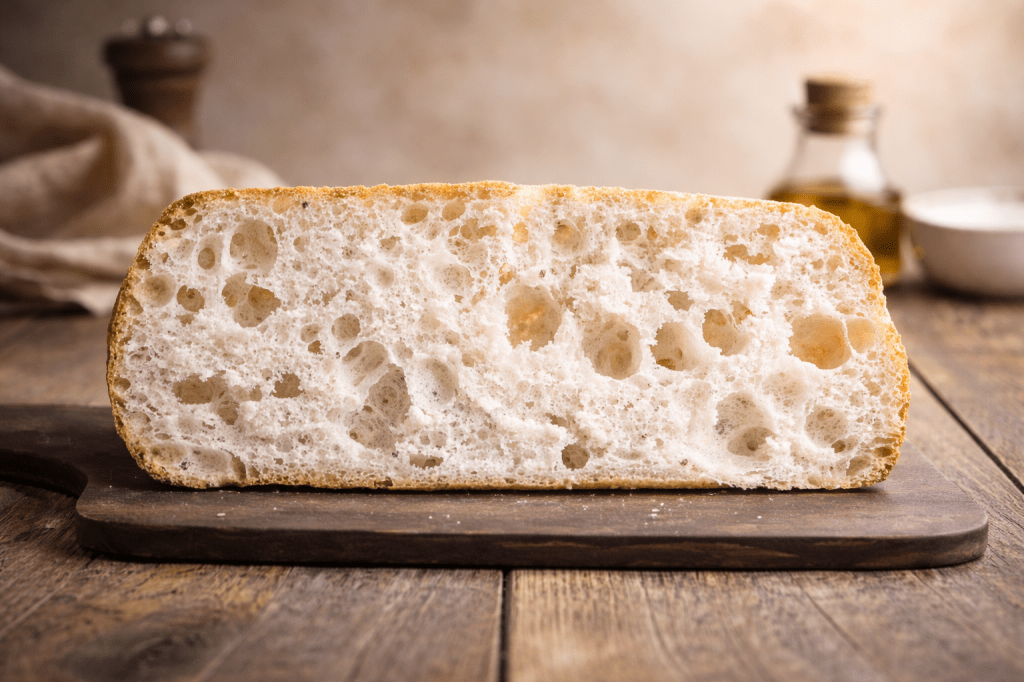 Ciabatta ligera de corteza crujiente sin&nbsp;gluten