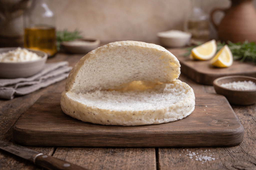 Pan árabe mediterráneo (pita) sin&nbsp;gluten