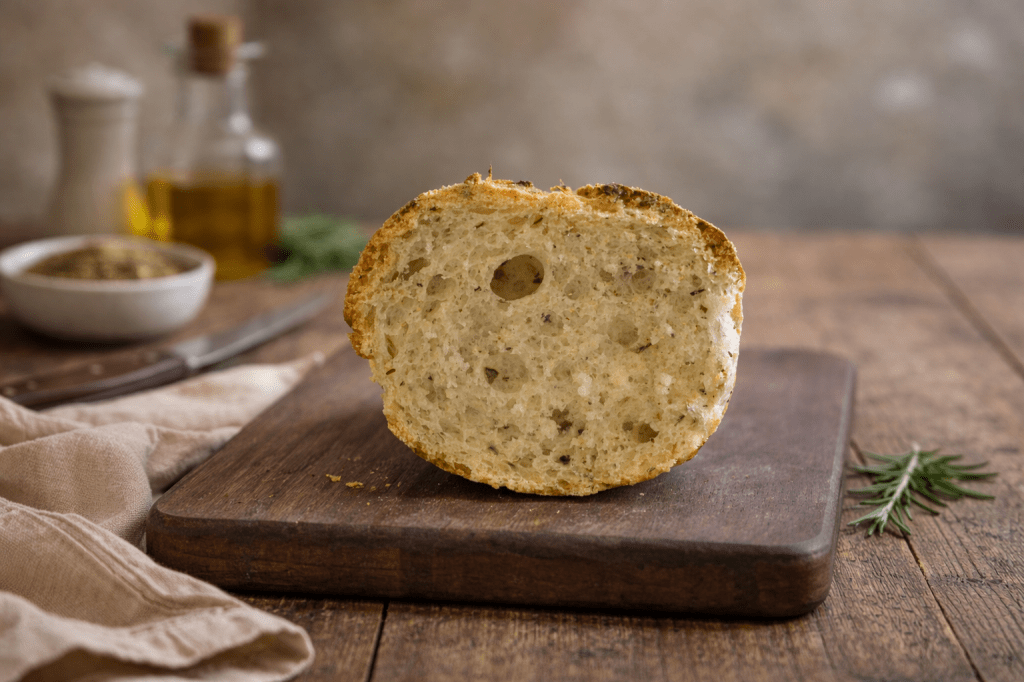 Baguette de maíz y hierbas provenzales sin&nbsp;gluten