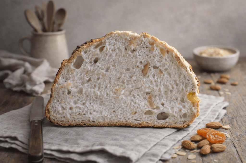 Pan sin gluten número 42 de 50: Pan de orejones y&nbsp;almendras