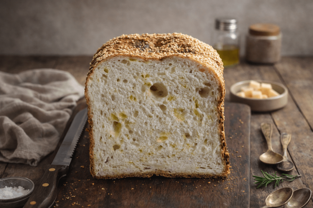 Pan sin gluten número 32 de 50: Pan de queso y&nbsp;sésamo