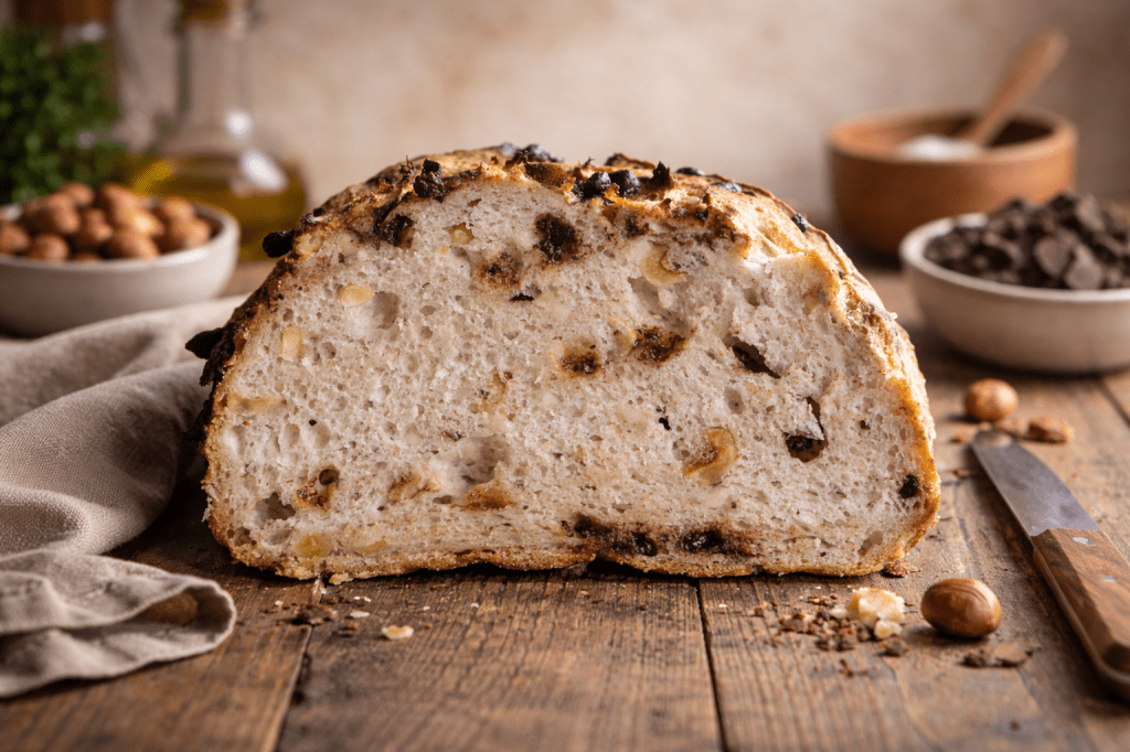 Pan sin gluten número 36 de 50: Pan de chocolate y&nbsp;avellanas